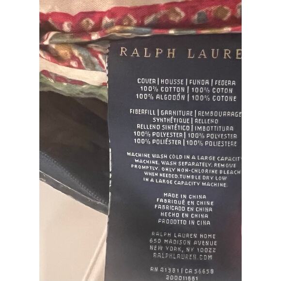 NEW Ralph Lauren Home TEAGAN Floral King Comforter, 100% Cotton, 110” x 96” - Picture 6 of 6